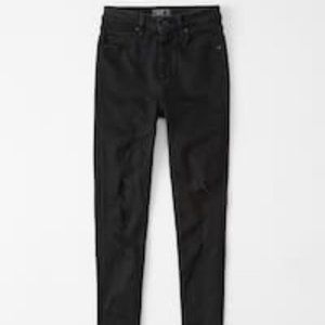 Abercrombie and Fitch "Curve Love" High Waist Jeans, Distressed